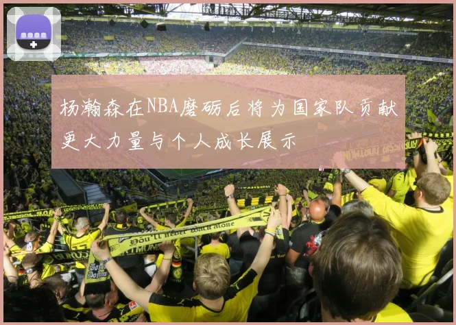 杨瀚森在NBA磨砺后将为国家队贡献更大力量与个人成长展示